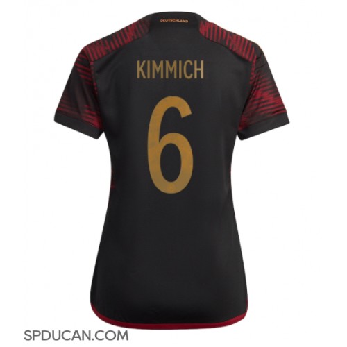 Zenski Nogometni Dres Njemačka Joshua Kimmich #6 Gostujuci SP 2022 Kratak Rukav
